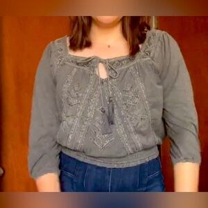 Lucky Brand beaded top